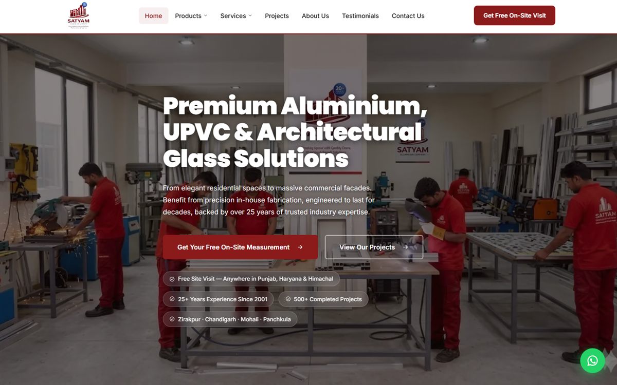 Satyam Aluminium Co. website