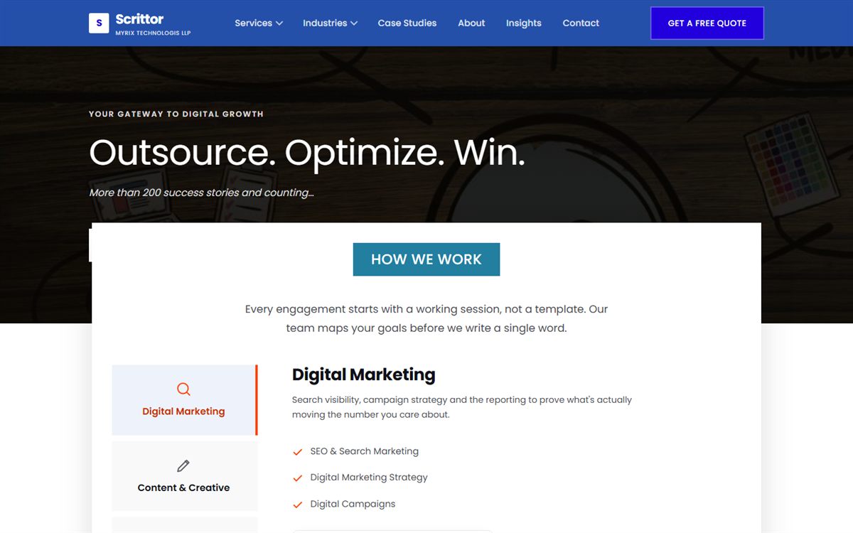 Scrittor website
